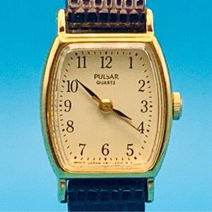 PULSAR By SEIKO V811-5340 Women’s Vintage Fashion Quartz Wristwatch Working Cond